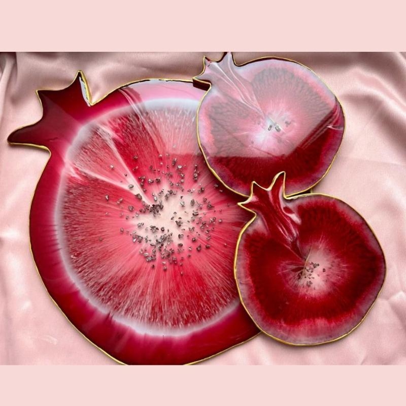 Geode Mold Silicone - X6he granat geode agat z żywicy