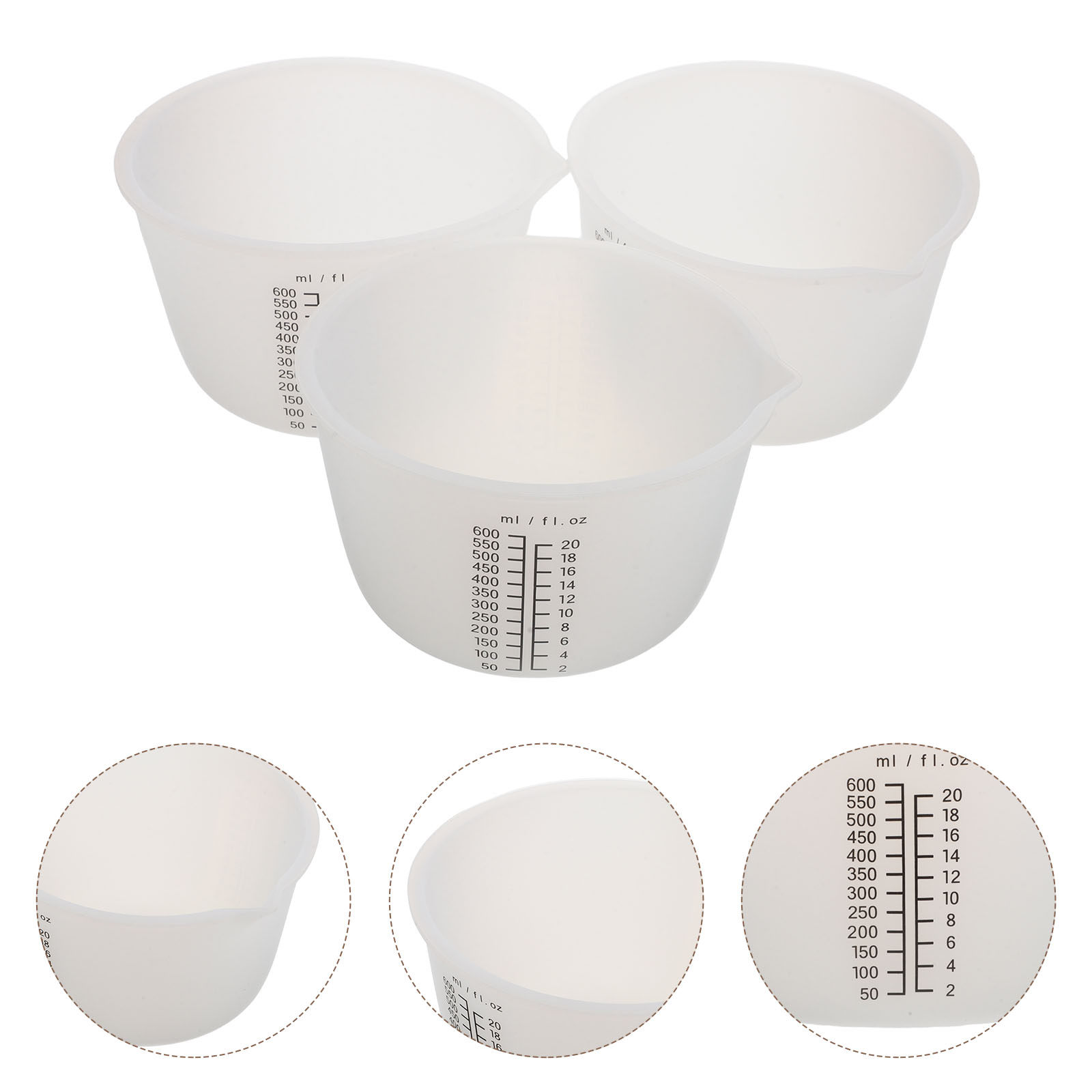 3 sztuki silikonowych kubków d – Mixing Cup Silicone recenzja i cena