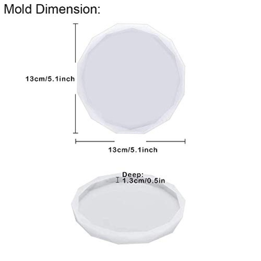 4 sztuki form do podstawek - s – Geode Mold Silicone recenzja i cena