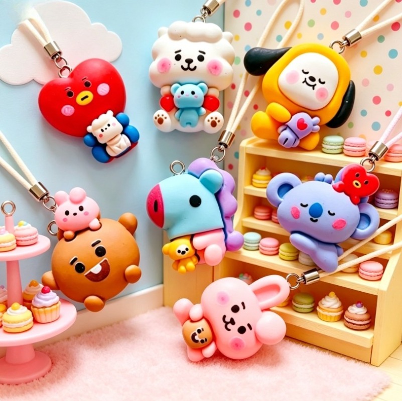 7 szt. BT21 Żywiczne Charmsy z – Crafting Resin recenzja i cena